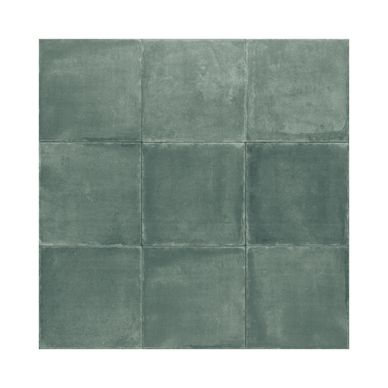 Elegance Blue Green 20x20 - Carrelage effet terre cuite (carton de 1 m²)