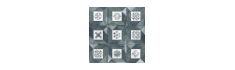 Deco Elegance Blu Green 20x20 - Carrelage style carreaux de ciment (carton de 1 m²)