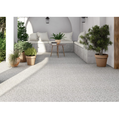 Grey Season 20x20 - Carrelage effet pierre (carton de 1 m2)