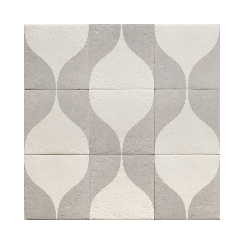 Decor Grey Two 20x20 - Carrelage style carreaux de ciment (carton de 1 m²)