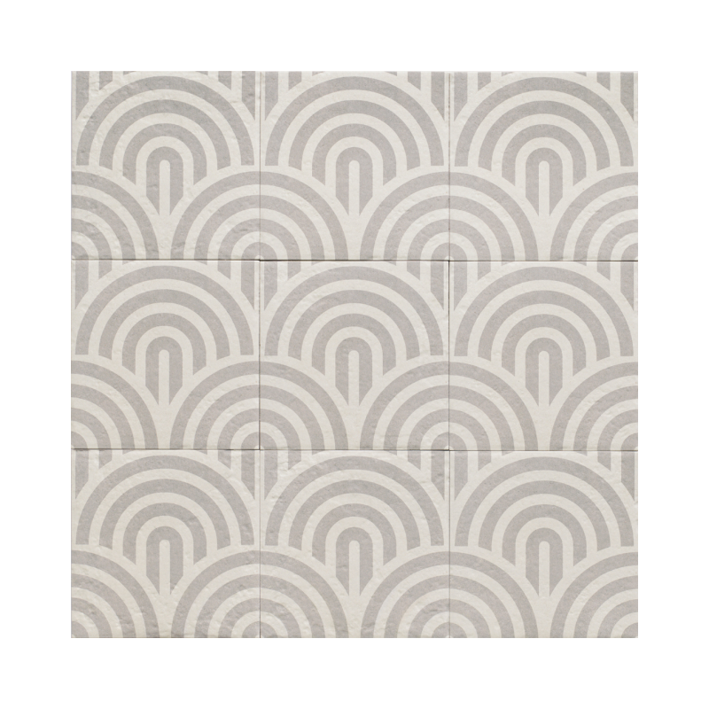 Decor Grey Three 20x20 - Carrelage style carreaux de ciment (carton de 1 m²)
