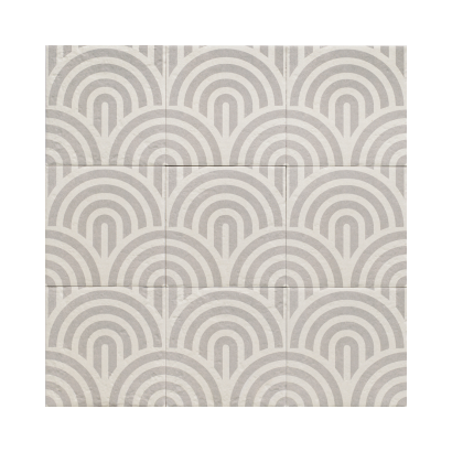 Decor Grey Three 20x20 - Carrelage style carreaux de ciment (carton de 1 m²)