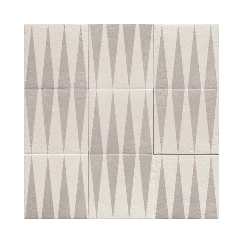 Decor Grey Four 20x20 - Carrelage style carreaux de ciment (carton de 1 m²)