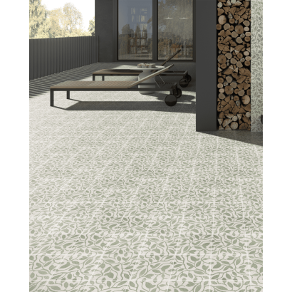 Decor Green Five 20x20 - Carrelage style carreaux de ciment (carton de 1 m²)