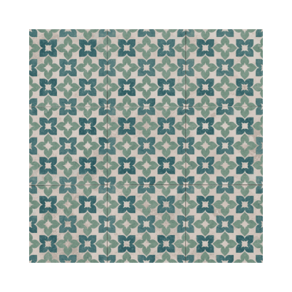 Soul Green 20x20 - Carrelage style carreaux de ciment (carton de 1 m2)