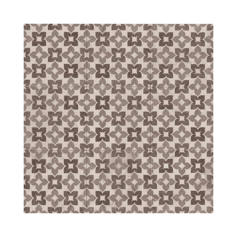 Soul Black 20x20 - Carrelage style carreaux de ciment (carton de 1 m2)