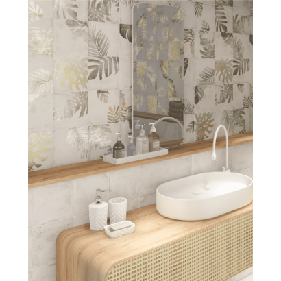 Tahiti White 20x20 - Faïence (carton de 1 m²)
