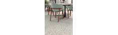 Dots Bianco 20x20 – Carrelage style terrazzo (carton de 1 m²)