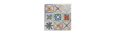 Portocervo 20x20 - Carrelage à motifs floraux (carton de 1 m2)