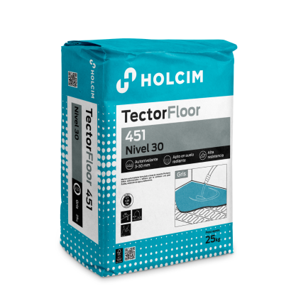 Tector Floor 451 - Ragréage fibré couche 3-30 mm intérieur et extérieur (sac de 25 kg)