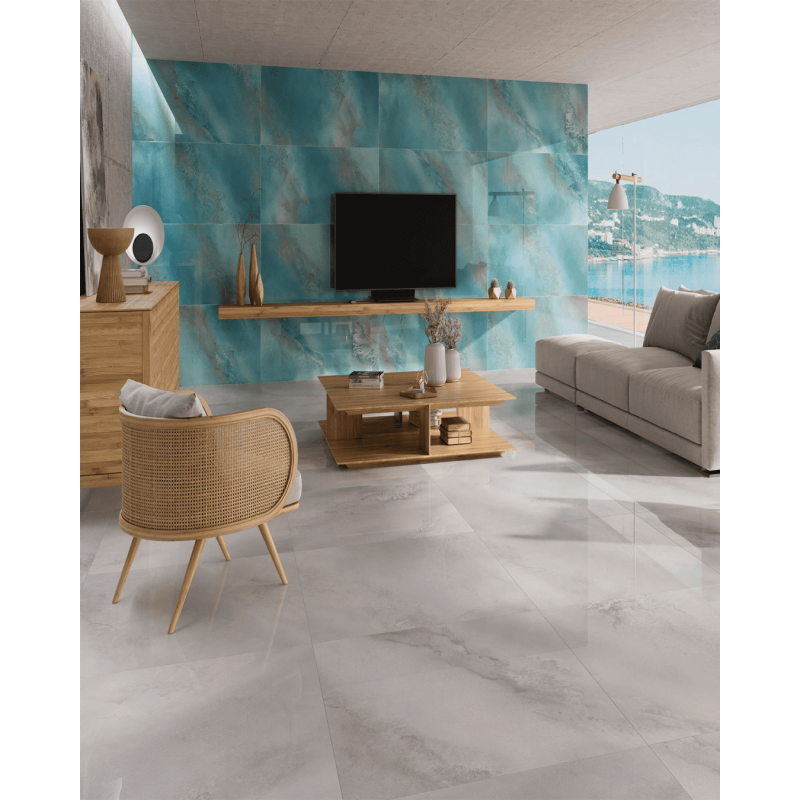 Hydra Aqua 60x120 - Carrelage brillant (carton de 1,44 m²)
