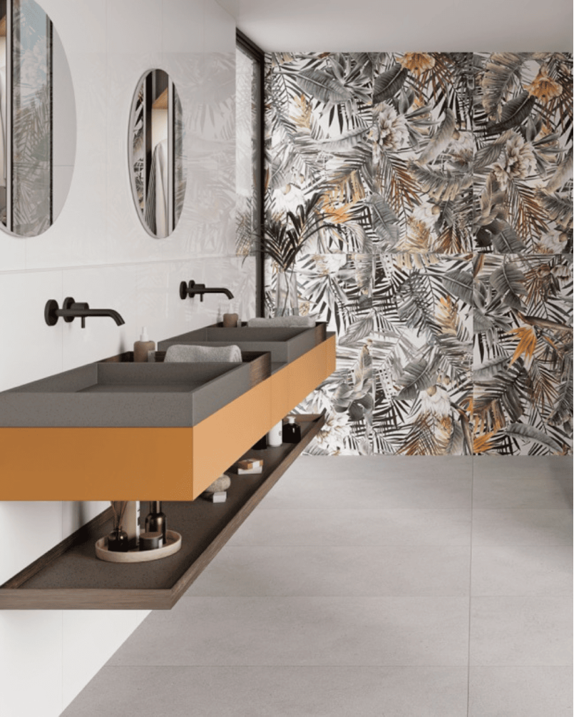 Gala Grey 90x90 - Carrelage effet pierre mat (carton de 1,61 m2)