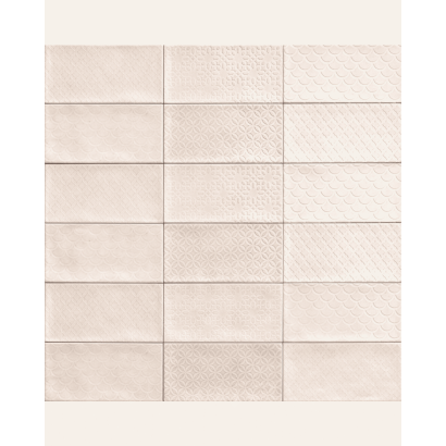 Decor Camden Bianco 10x20 - Carrelage finition brillante (carton de 1 m2)