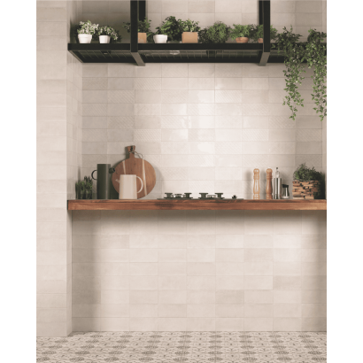 Decor Camden Bianco 10x20 - Carrelage finition brillante (carton de 1 m2)