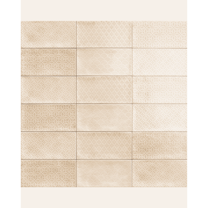 Decor Camden Bone 10x20 - Carrelage finition brillante (carton de 1 m2)