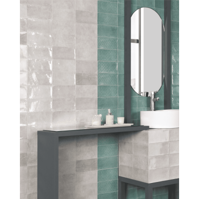 Decor Camden Emerald 10x20 - Carrelage finition brillante (carton de 1 m2)