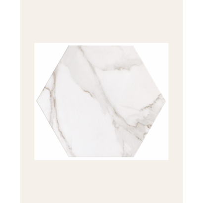 Verona 56x48,5 – Carrelage hexagonal brillant (carton de 1,20 m²)