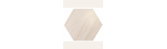 Travertino 56x48,5 – Carrelage hexagonal brillant (carton de 1,20 m²)