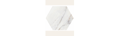 Thassos Gold 56x48,5 – Carrelage hexagonal brillant (carton de 1,20 m²)