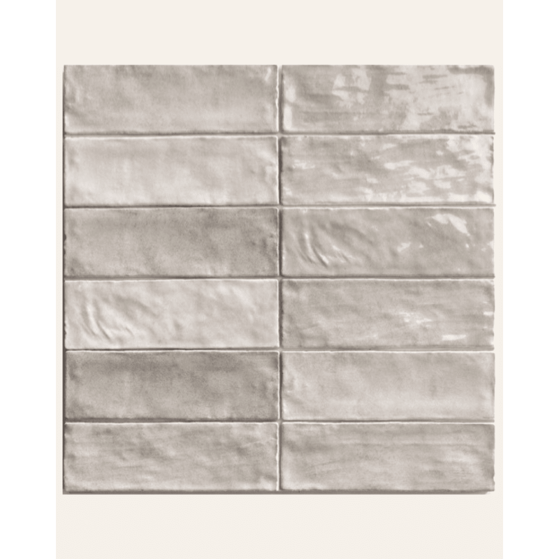 Positano Perla 6,5x20 - Faïence effet zellige (carton de 0,5 m²)