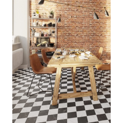 Windsor Marquina 15x15 - Carrelage effet marbre (carton de 0,5 m²)