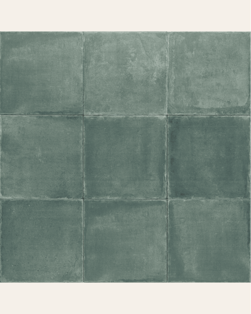 Elegance Blue Green 20x20 - Carrelage effet terre cuite (carton de 1 m²)
