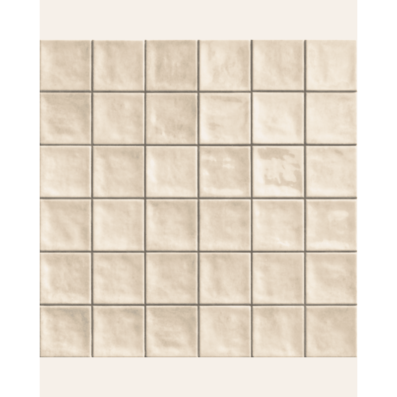 Dix Chaouen Cream 20x20 - Faïence effet zellige (carton de 1 m²)