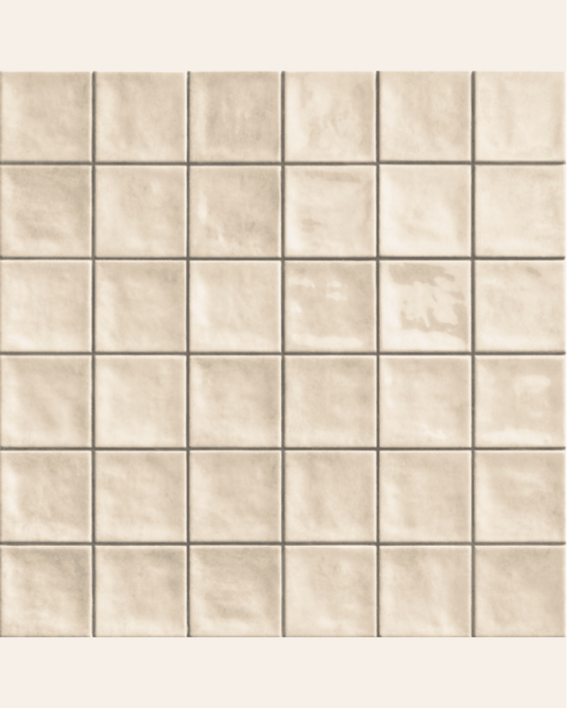 Dix Chaouen Cream 20x20 - Faïence effet zellige (carton de 1 m²)