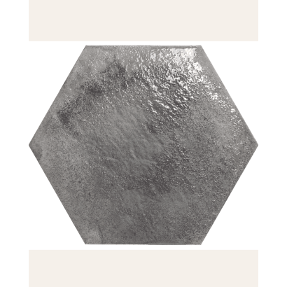 Craft Charcoal 28,5x33 - Carrelage hexagonal antidérapant (carton de 1 m2)
