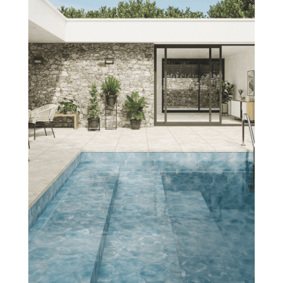 Craft Sky 28,5x33 - Carrelage hexagonal antidérapant (carton de 1 m2)