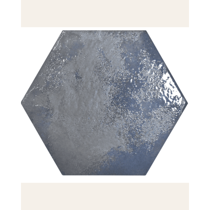 Craft Navy 28,5x33 - Carrelage hexagonal antidérapant (carton de 1 m2)