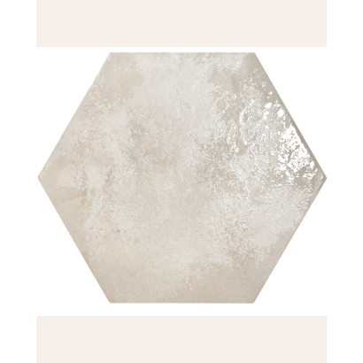 Craft Mist 28,5x33 - Carrelage hexagonal antidérapant (carton de 1 m2)