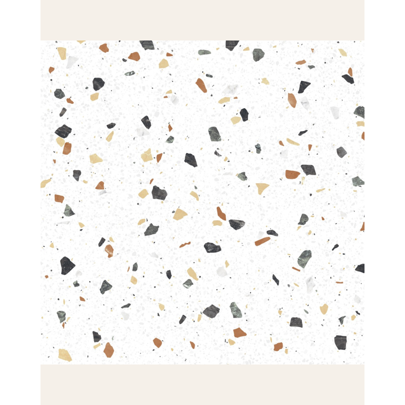 Galaxy Blanco 59,6x59,6 - Carrelage effet terrazzo (carton de 1,42 m2)