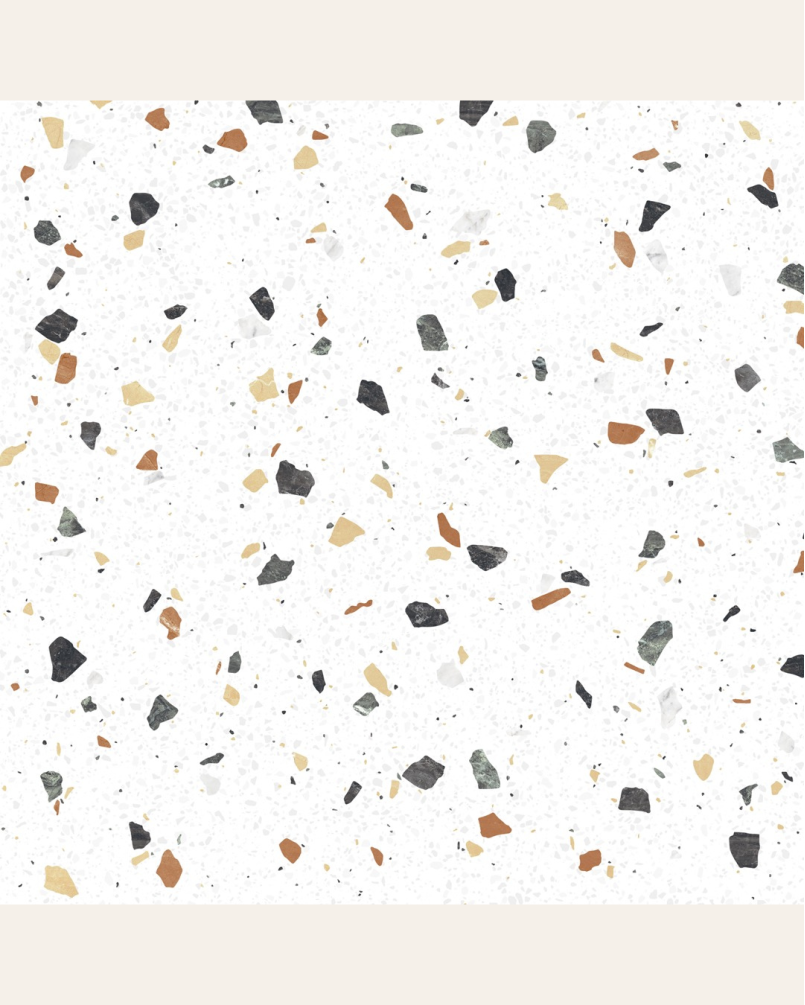 Galaxy Blanco 59,6x59,6 - Carrelage effet terrazzo (carton de 1,42 m2)
