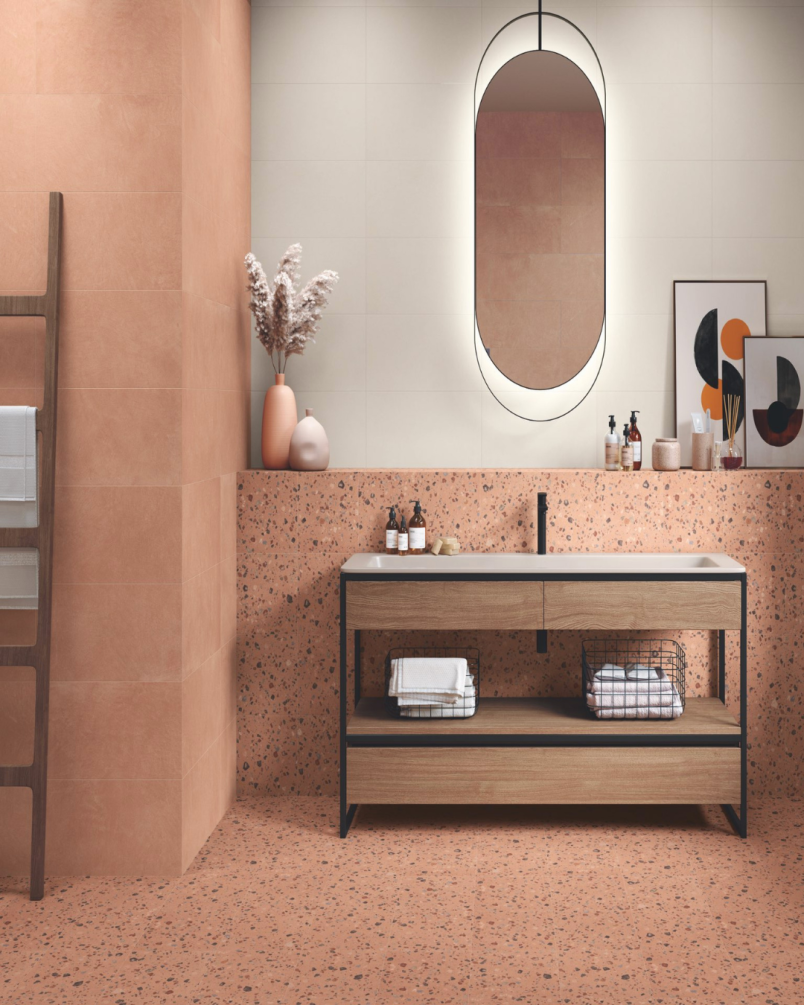 Coccio Gobi 60×60 – Carrelage terrazzo (carton de 1,08 m²)