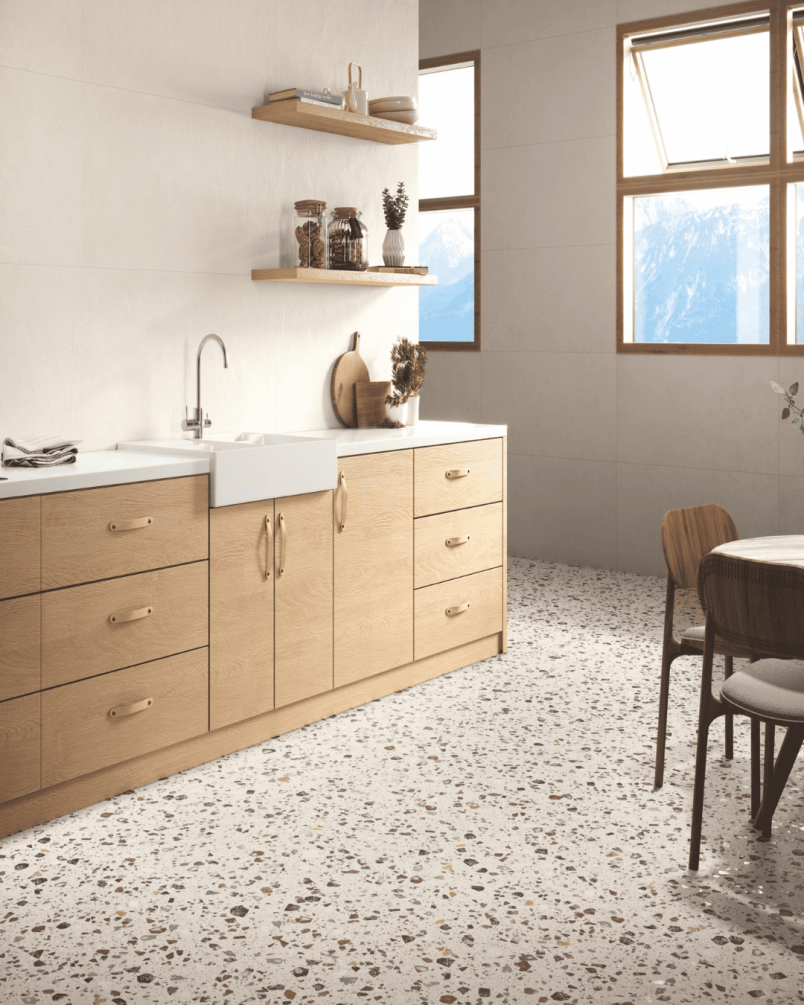Coccio Mix 60×60 – Carrelage terrazzo multicolore (carton de 1,44 m²)