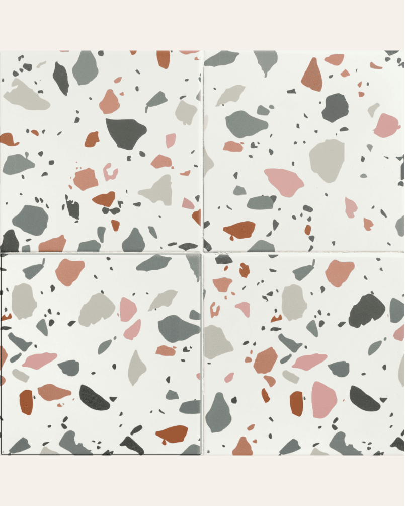Trendy Mix 20x20 – Carrelage effet terrazzo (carton de 1 m²)