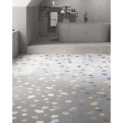 Ricetta Cenere 90x90 - Carrelage effet terrazzo (carton de 1,62 m2)