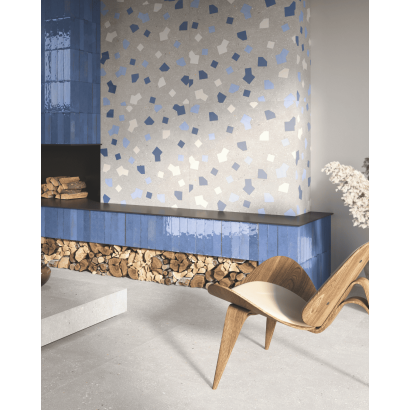Ricetta Cenere 90x90 - Carrelage effet terrazzo (carton de 1,62 m2)
