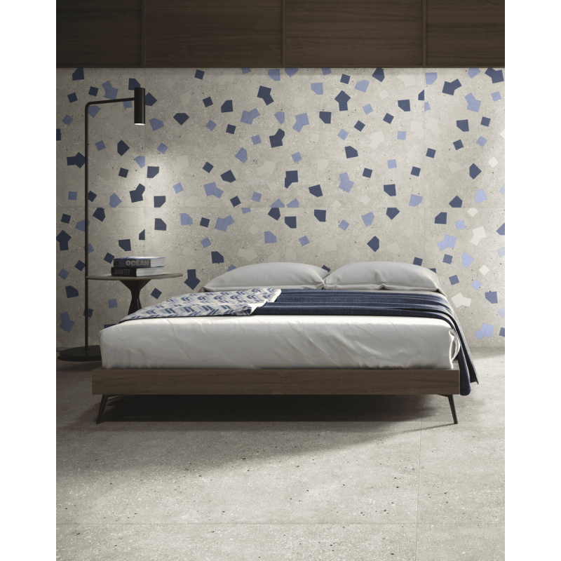 Ricetta Grigio 90x90 - Carrelage effet terrazzo (carton de 1,62 m2)