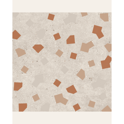 Ricetta Avorio 90x90 - Carrelage effet terrazzo (carton de 1,62 m2)