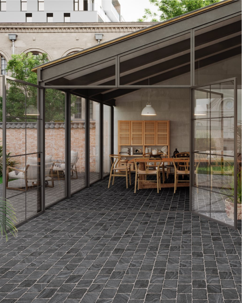 Esla Cobblestone 44x66 - Carrelage effet pierre (carton de 1,04 m2)