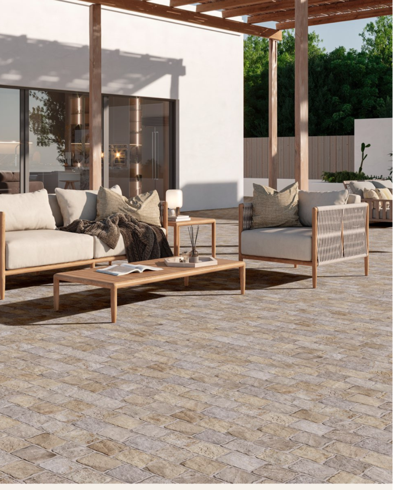 Filita Cobblestone 44x66 - Carrelage effet pierre (carton de 1,04 m2)
