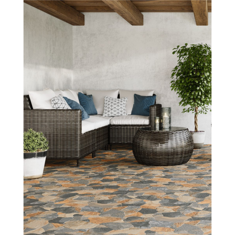Slate Indian Flagstone 44x66 - Carrelage effet pierre (carton de 1,17 m2)