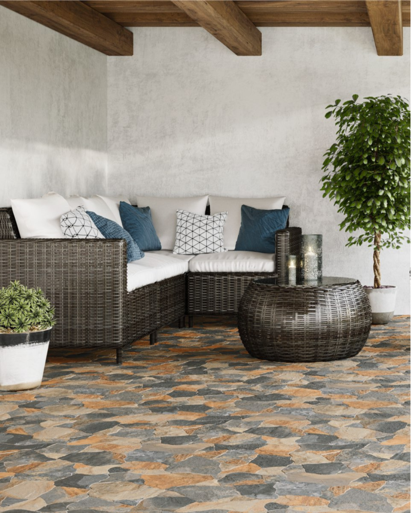 Slate Indian Flagstone 44x66 - Carrelage effet pierre (carton de 1,17 m2)