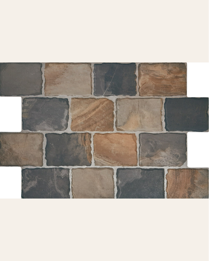 Slate Indian Cobblestone 44x66 - Carrelage effet pierre (carton de 1,04 m2)