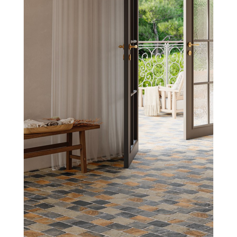 Slate Indian Cobblestone 44x66 - Carrelage effet pierre (carton de 1,04 m2)