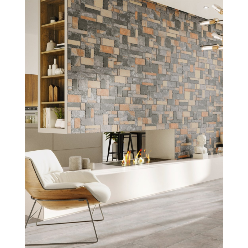 Slate Indian Stonework 44x66 - Carrelage effet pierre (carton de 1,04 m2)