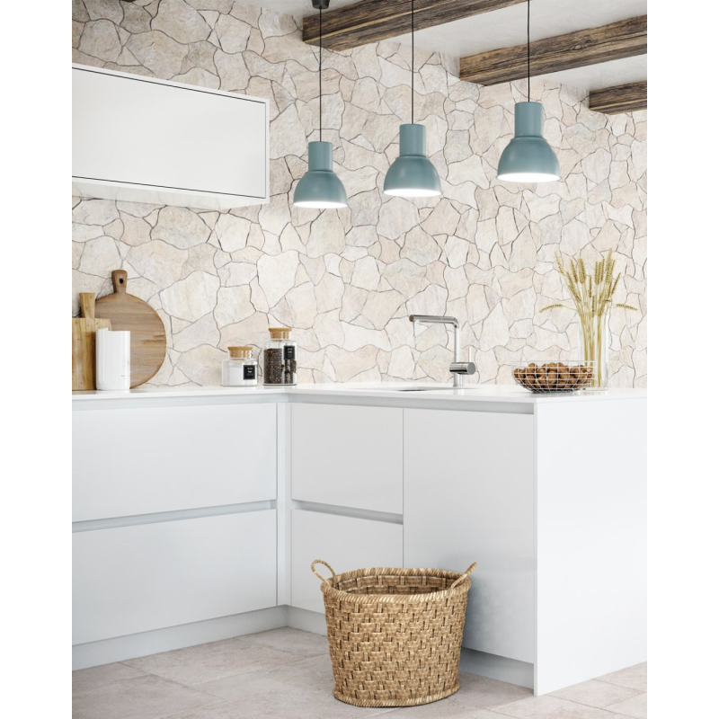 Borgogna White Flagstone 44x66 - Carrelage effet pierre (carton de 1,17 m2)