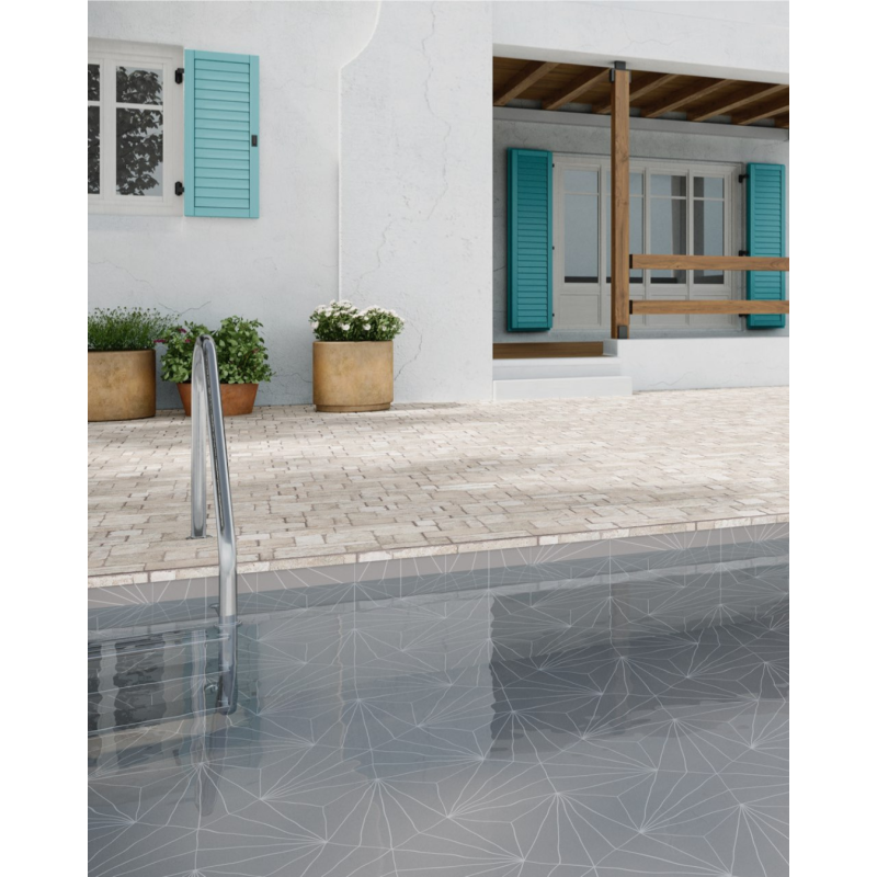 Borgogna White Stonework 44x66 - Carrelage effet pierre (carton de 1,04 m2)